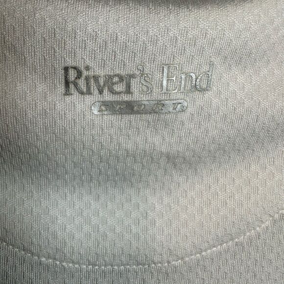 NWT River’s End Men’s White V Neck Short Sleeve Athletic Workout Top - Size L - Picture 3 of 6